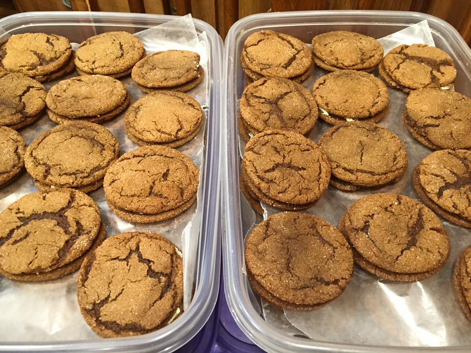 Homemade Lemon Cake Molasses Spice Lemon Sandwich Cookies