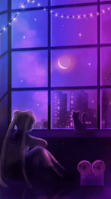 Chilled moon night live wallpaper