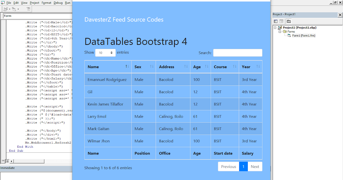 Free Programming Source Codes and Computer Programming Tutorials: Data ...