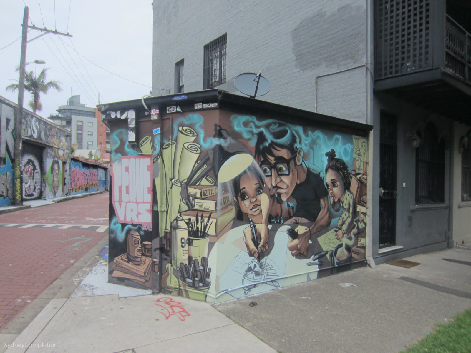 Beastman X Phibs X Creepy New Mural In Sydney Australia