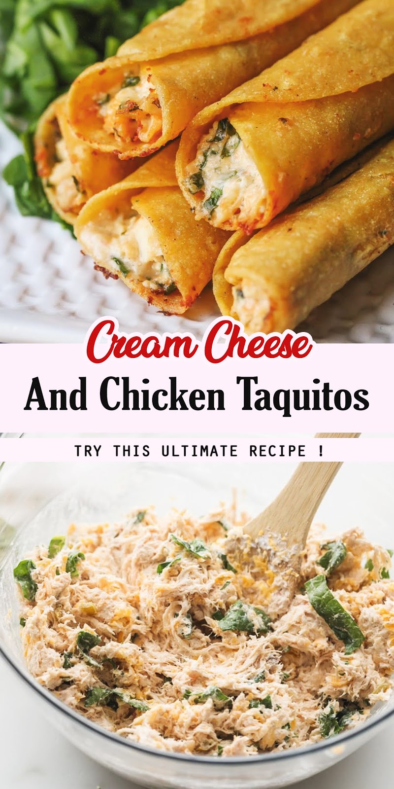 Cream Cheese And Chicken Taquitos SELASA WAWAN