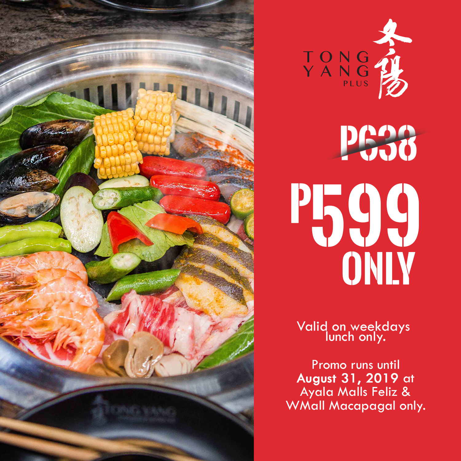 Manila Shopper Tong Yang Plus Weekday Promo at Ayala Malls Feliz, SM Bicutan & WMall Macapagal