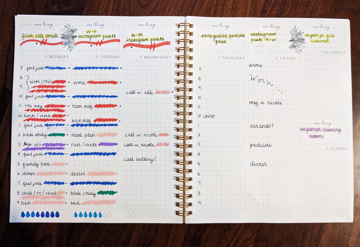 How I use my Silk + Sonder planner. / with candor