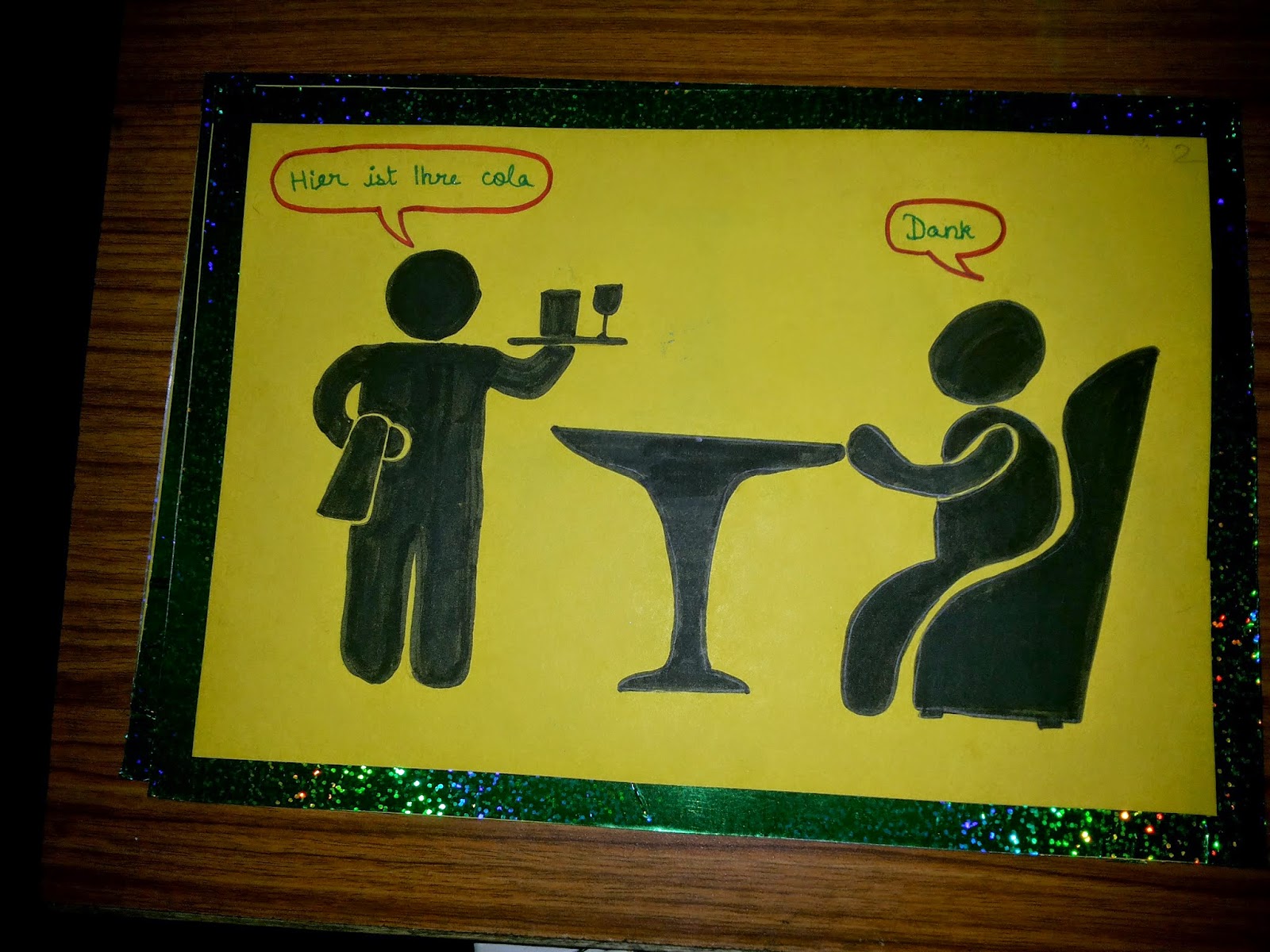 German holiday homework picture