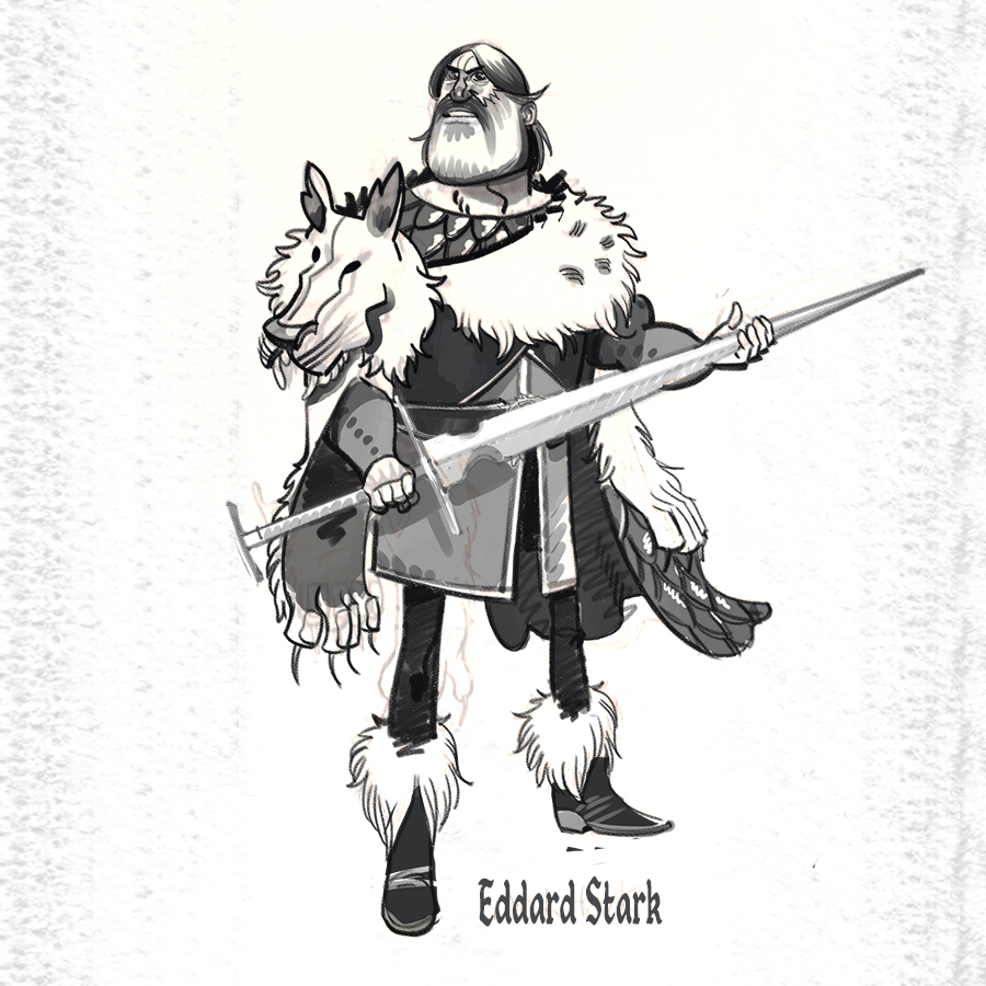 Rick Lacy Sketchbook Game of Thrones Eddard Stark