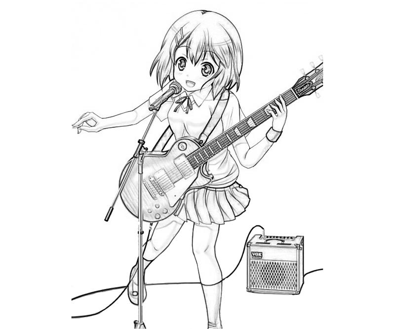 KOn After School Live Yui Hirasawa Happy How Coloring