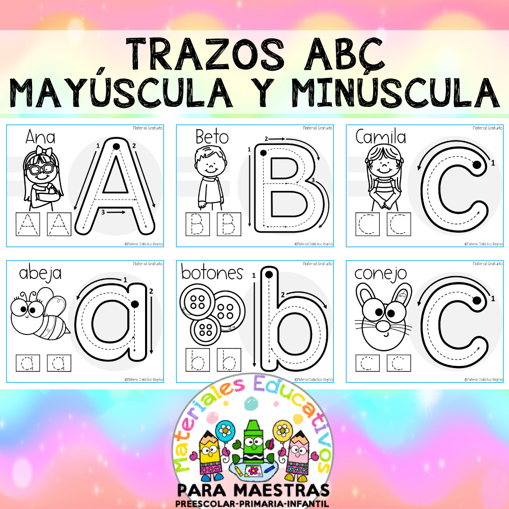 Abecedario Mayúscula Y Minúscula Materiales Educativos Para Maestras