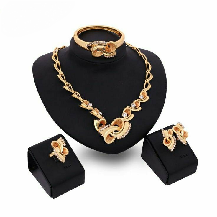 Rose gold necklace sets