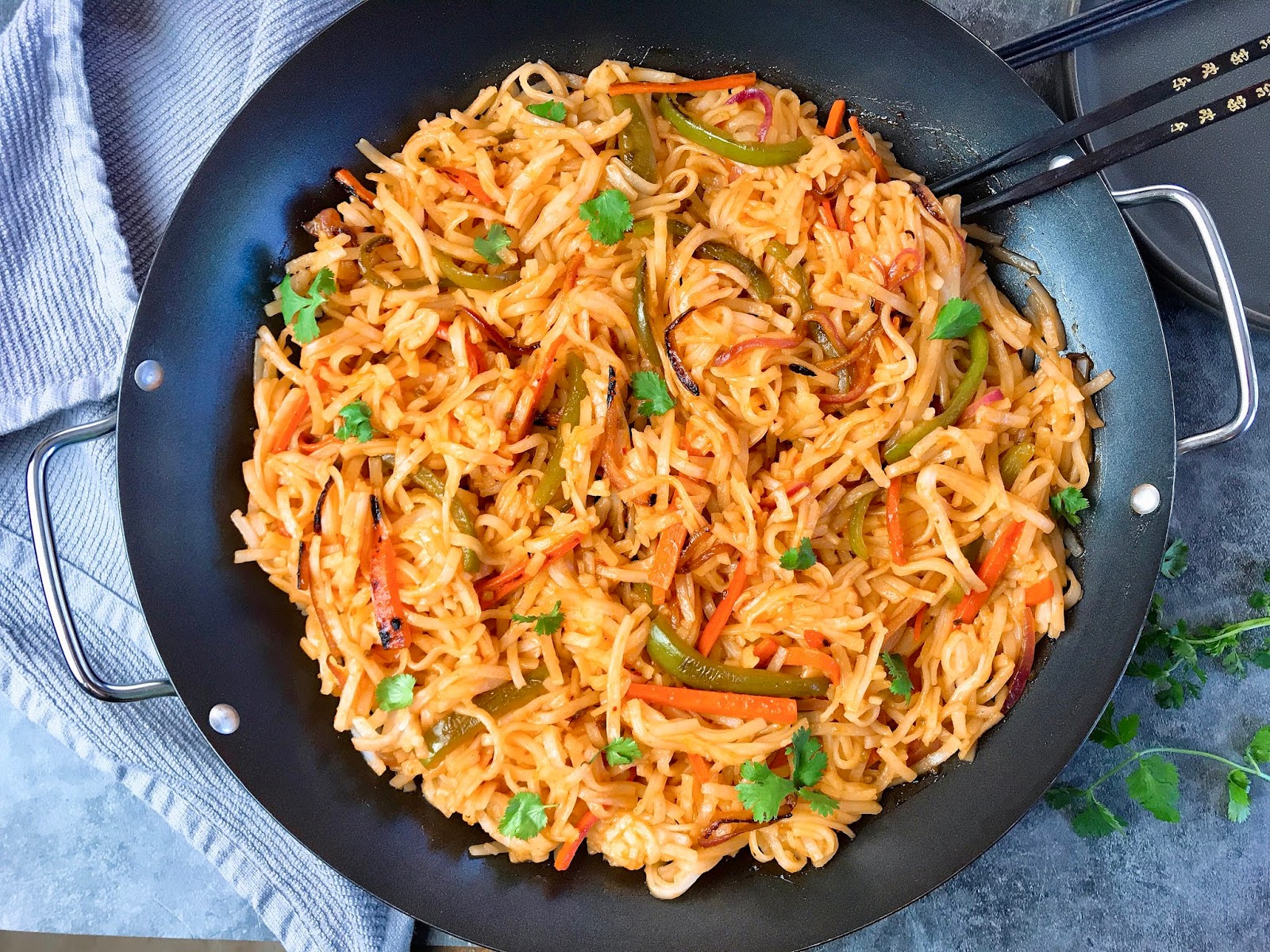Sweet and Sour Noodles with Vegetables (Gluten-Free)