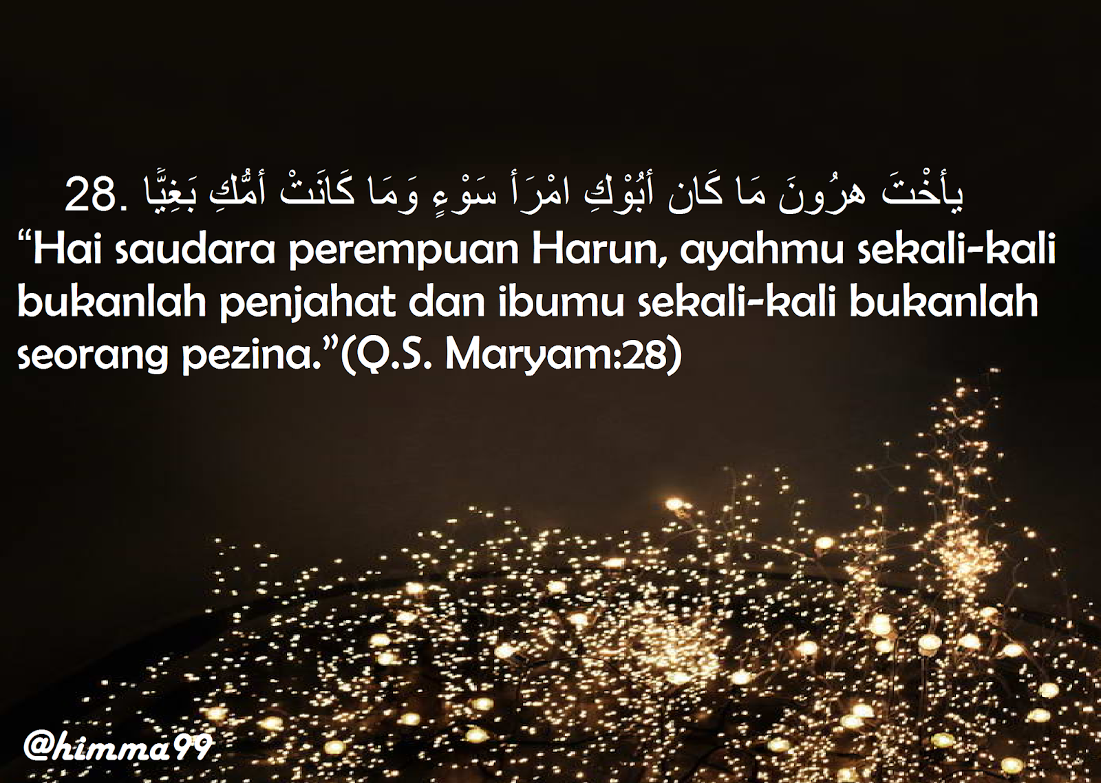 Melangkah Menjadi Lebih Baik Tafsir Quran Surat Maryam Ayat 28