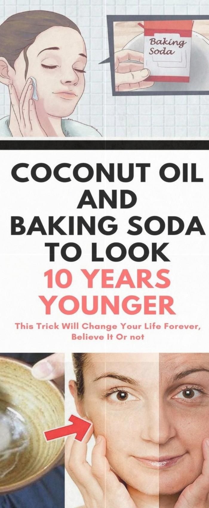 This Is How To Use Coconut Oil And Baking Soda To Look 10 Years Younger