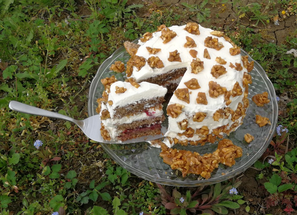 Barbaras Spielwiese: Walnuss-Krokant-Torte