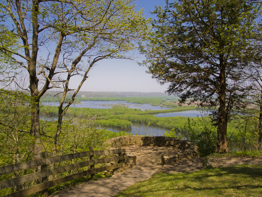 Views from Wyalusing State Park near Prairie Du Chien WI