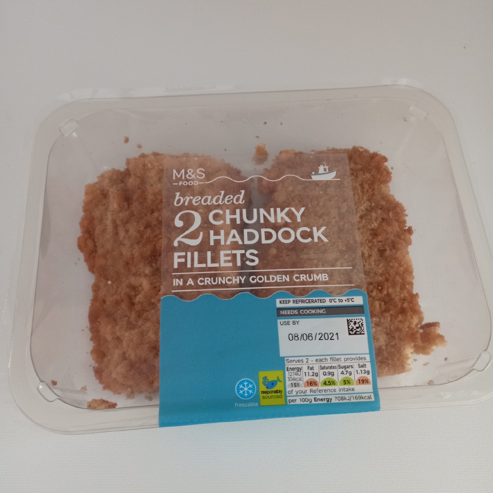 Supersupergirl's Food Reviews M&S Marks and Spencers breaded chunky