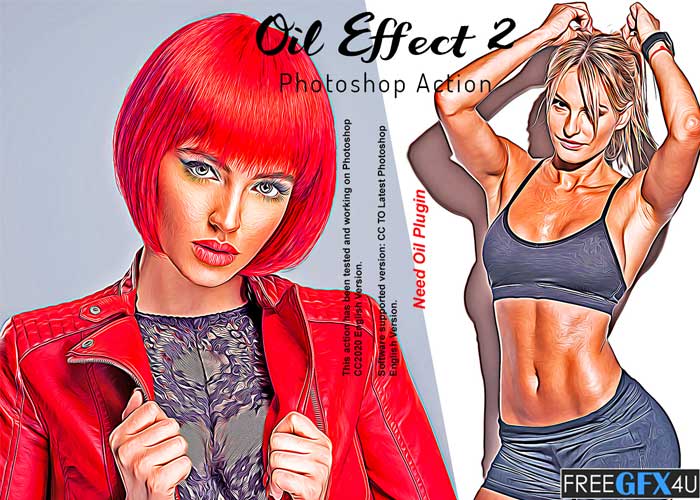 Oil Effect 2 Photoshop Action Free Download Oil Effect 2 Photoshop Action