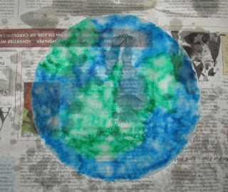 World Painted Coffee Filter