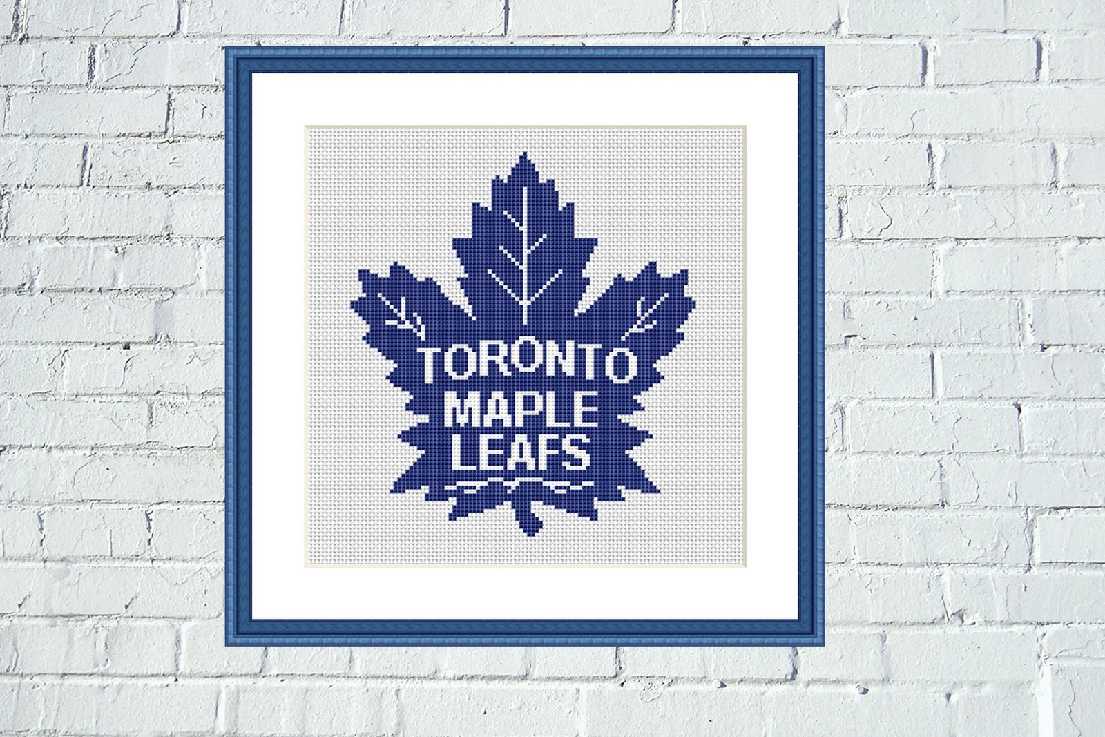 Tango Stitch easy cross stitch designs Toronto Maple Leafs Logo Cross