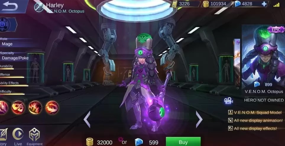 Wallpaper Mobile Legend Skin Venom