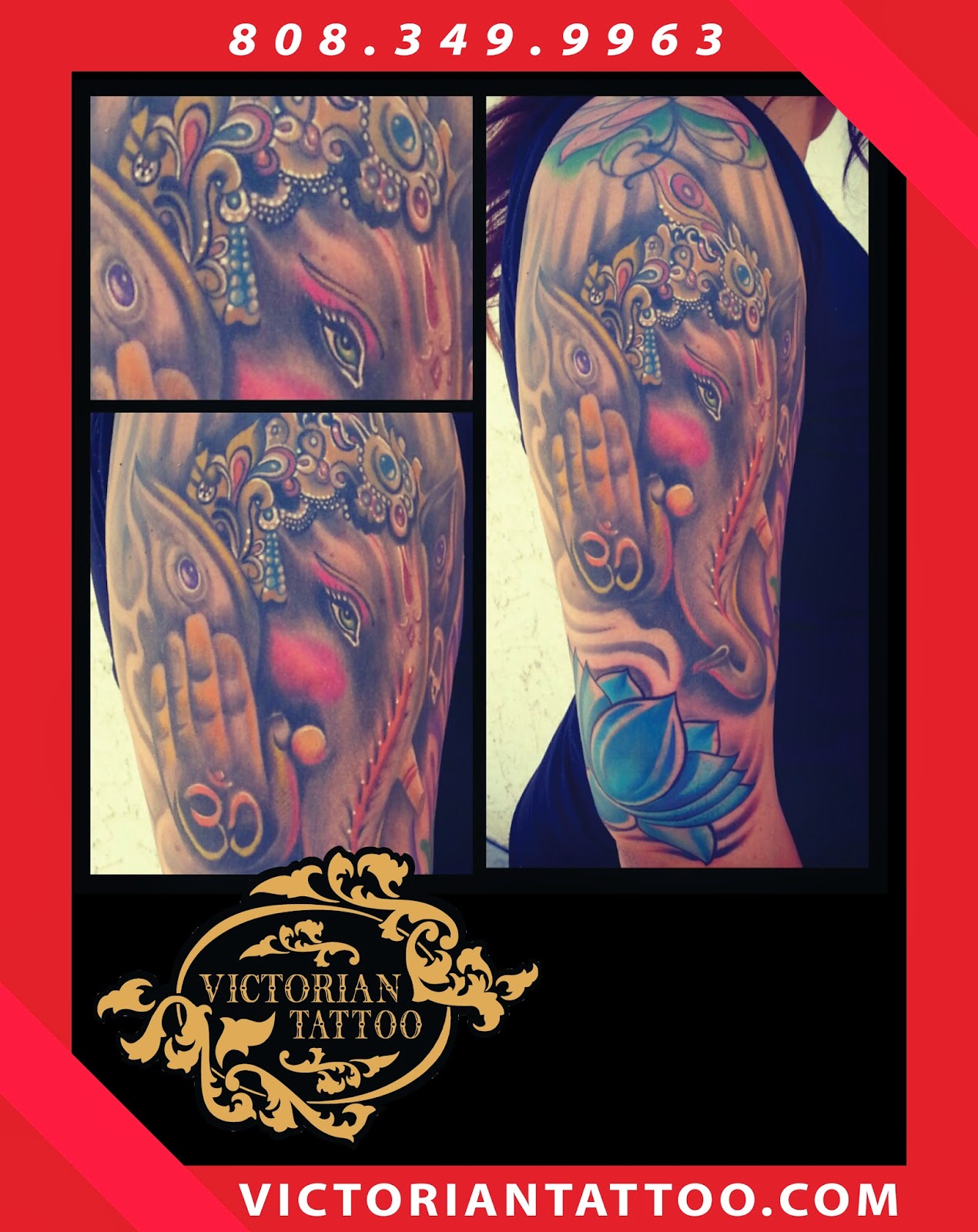808 349 9963 VICTORIAN TATTOO WAIKIKI HAWAII 96815