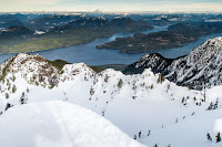 On the summit of Stowe Peak, Prince of Wales Range on Vancouver Island, Hiking