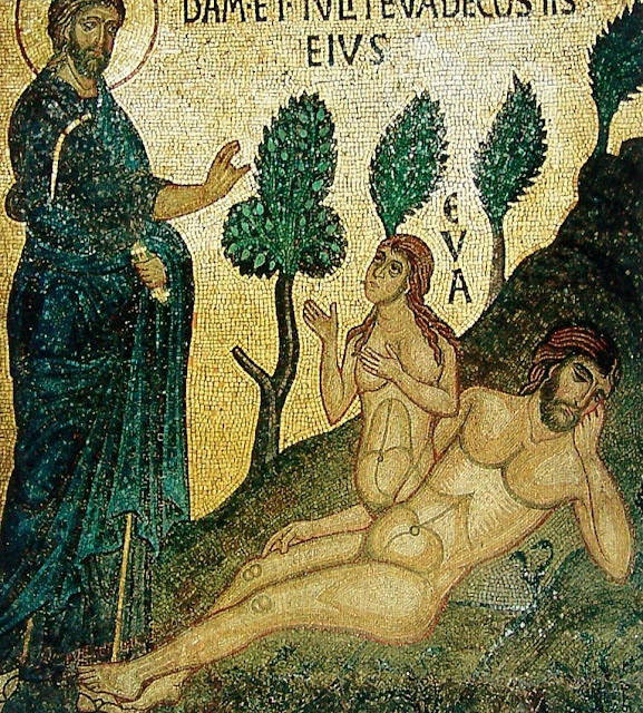 Голографическая вселенная Сотворение Евы из ребра Адама. Позднесредневековая мозаика.