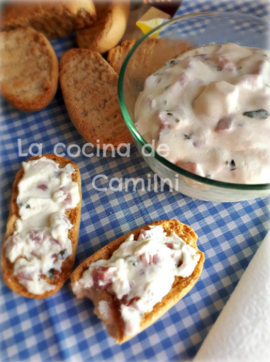 Dip de crema de bacon (La cocina de Camilni) Dip de crema de bacon (La cocina de Camilni)