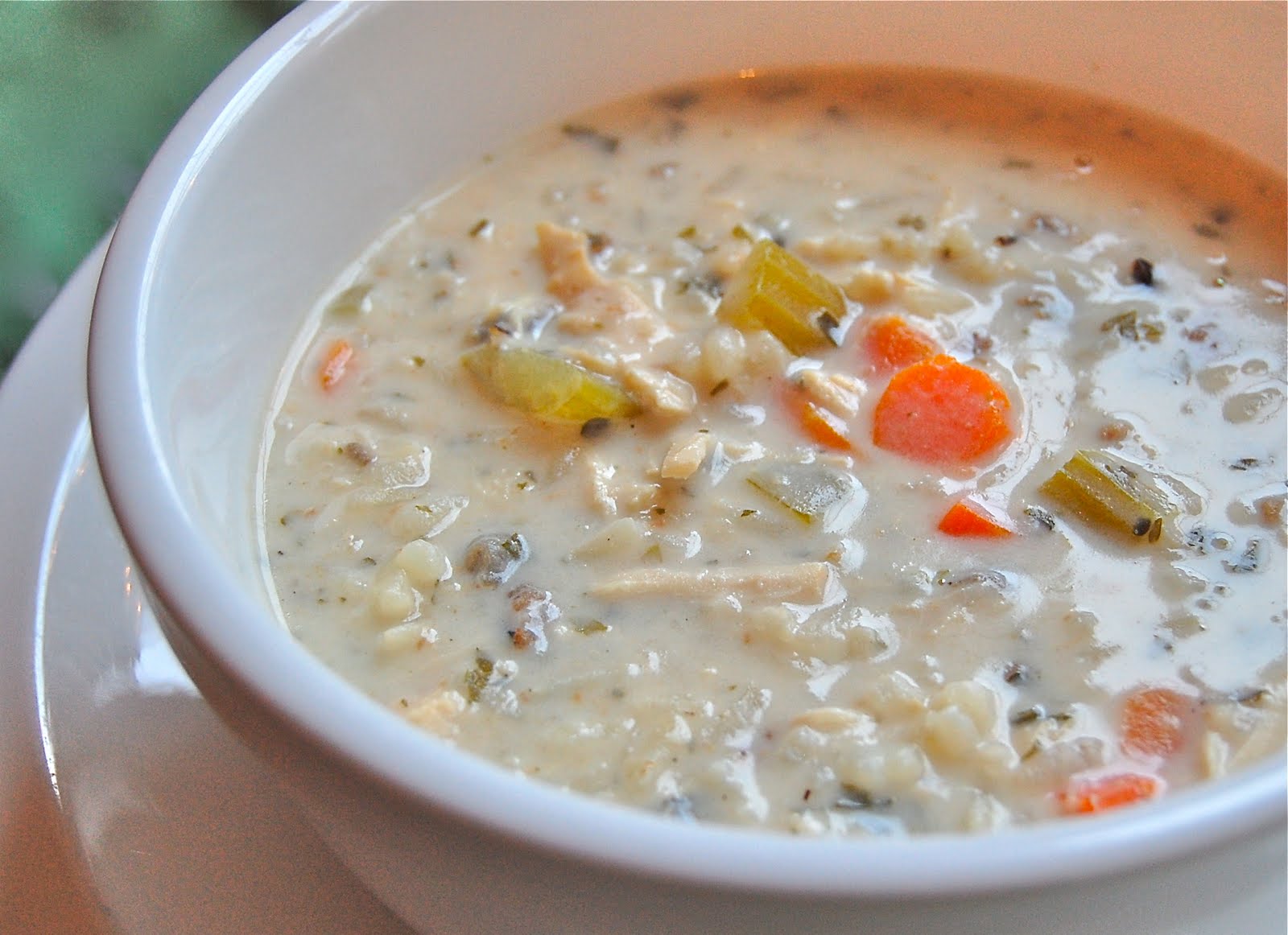 Creamy Chicken and Rice Soup • Kroll's Korner