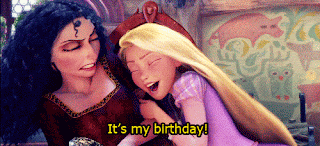 my birthday gif from Tangled
