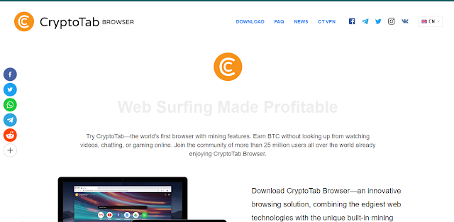 earn money online with cryptotab browser