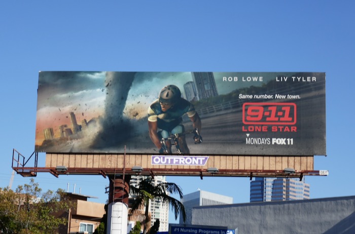 9-1-1: Lone Star series launch billboard 911 Lone Star series launch billboard