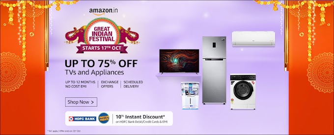 Amazon Sale: Home Appliances UPTO 75% OFF