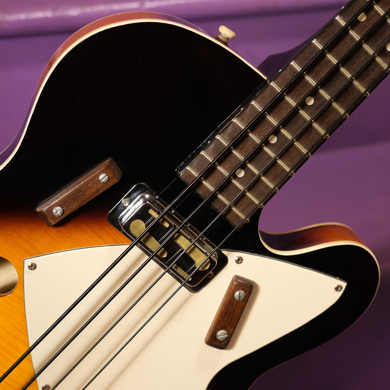 2000s Harmony H22 Reissue Hollowbody Electric Bass Guitar