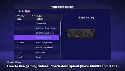 Fifa 23 PC Keyboard Controller Settings 