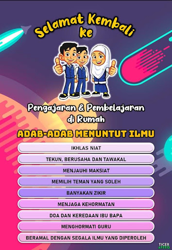 ADAB- ADAB MENUNTUT ILMU- PDPR