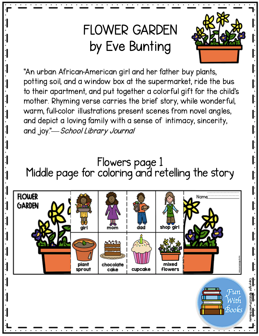 FLOWER GARDEN BOOK CRAFT Book Units by Lynn