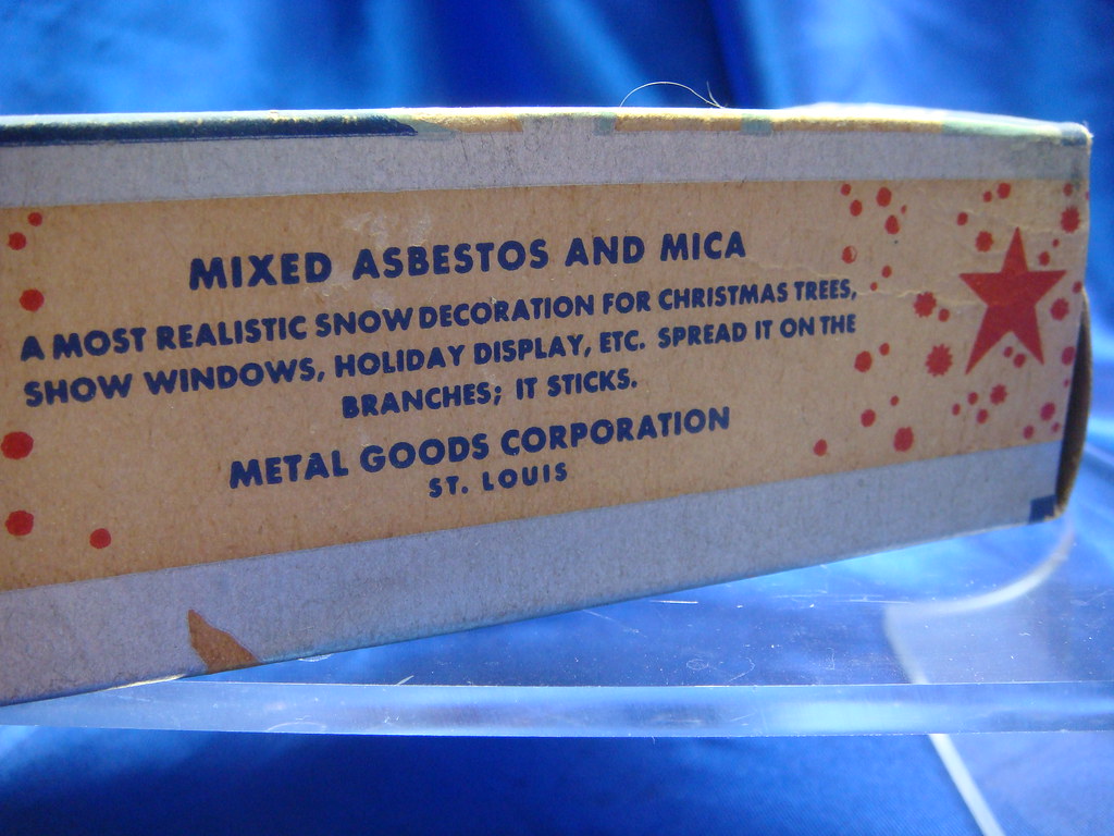 “Pure White” Asbestos Fireproof Snow Vintage Everyday