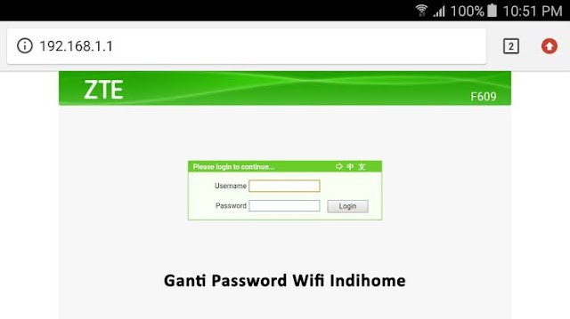 Metode Mengubah Password Wifi Indihome