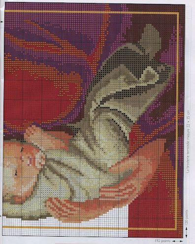 Schema quadro con la vergine e il bambino