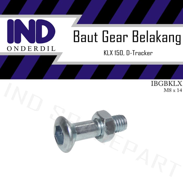 Baut-Baud Gear-Gir-Gigi Belakang Kawasaki Klx 150/D Tracker 8X14-M8X14 Ayo Beli
