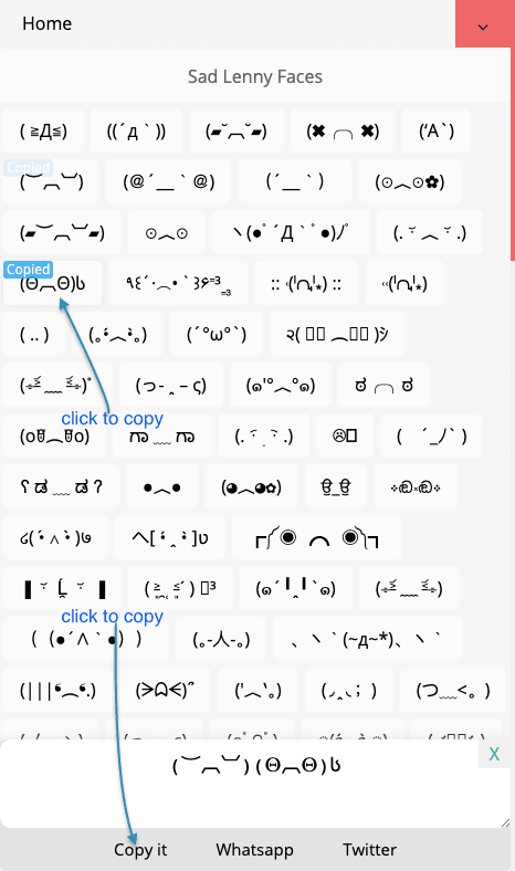 Sad Lenny Faces - Copy Online┏༼ ╭╮ ༽┓Sad Text Faces