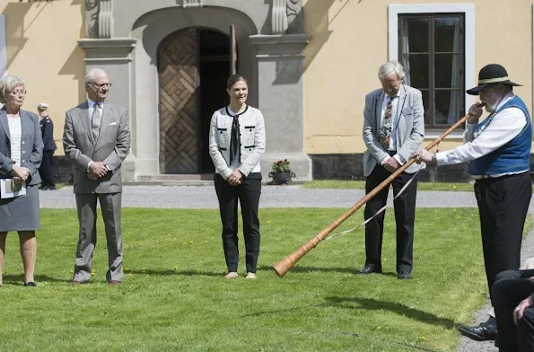 King Carl Gustaf and Crown Princess Victoria of Sweden attended the Wild Life Fund (WWF) annual meeting held at the Ulriksdal in Stockholm