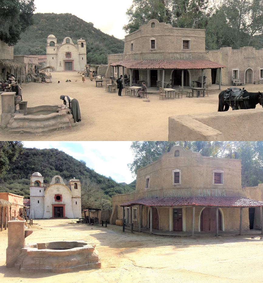 Then & Now Movie Locations Westworld (2016)