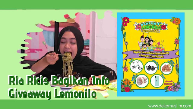 ria ricis bagikan info giveaway lemonilo