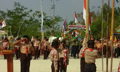 DANRAMIL MIRI JADI IRUP HUT PRAMUKA DI BUPER SRI SADONO DESA BROJOL