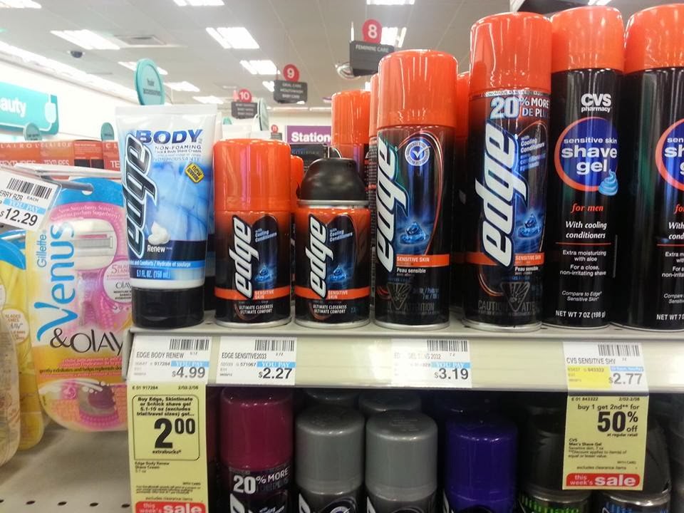 CVS Deals Edge Shave Gel 19 Cents After Coupons
