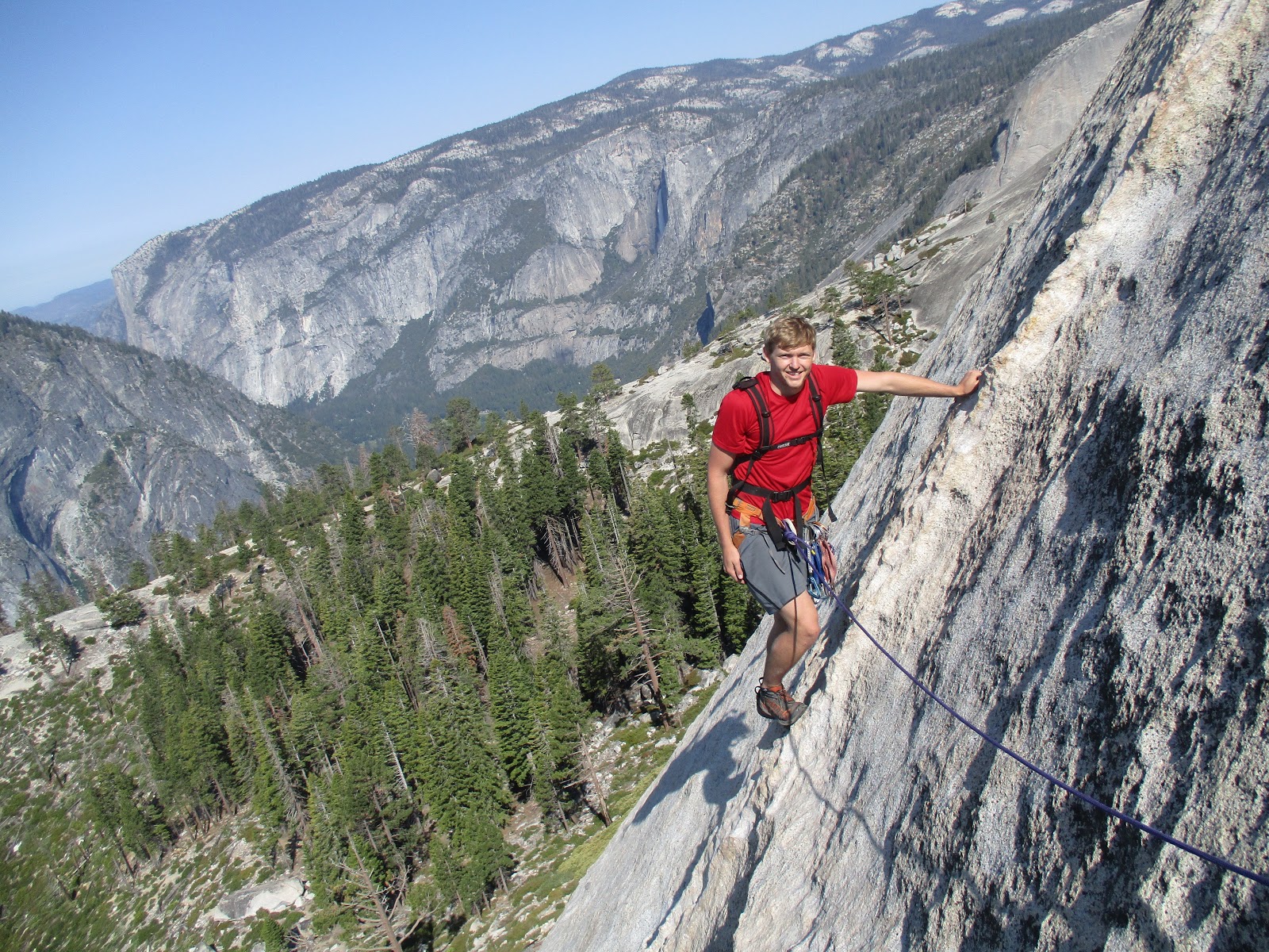 Climbing Trip Reports Snake Dike on Half Dome