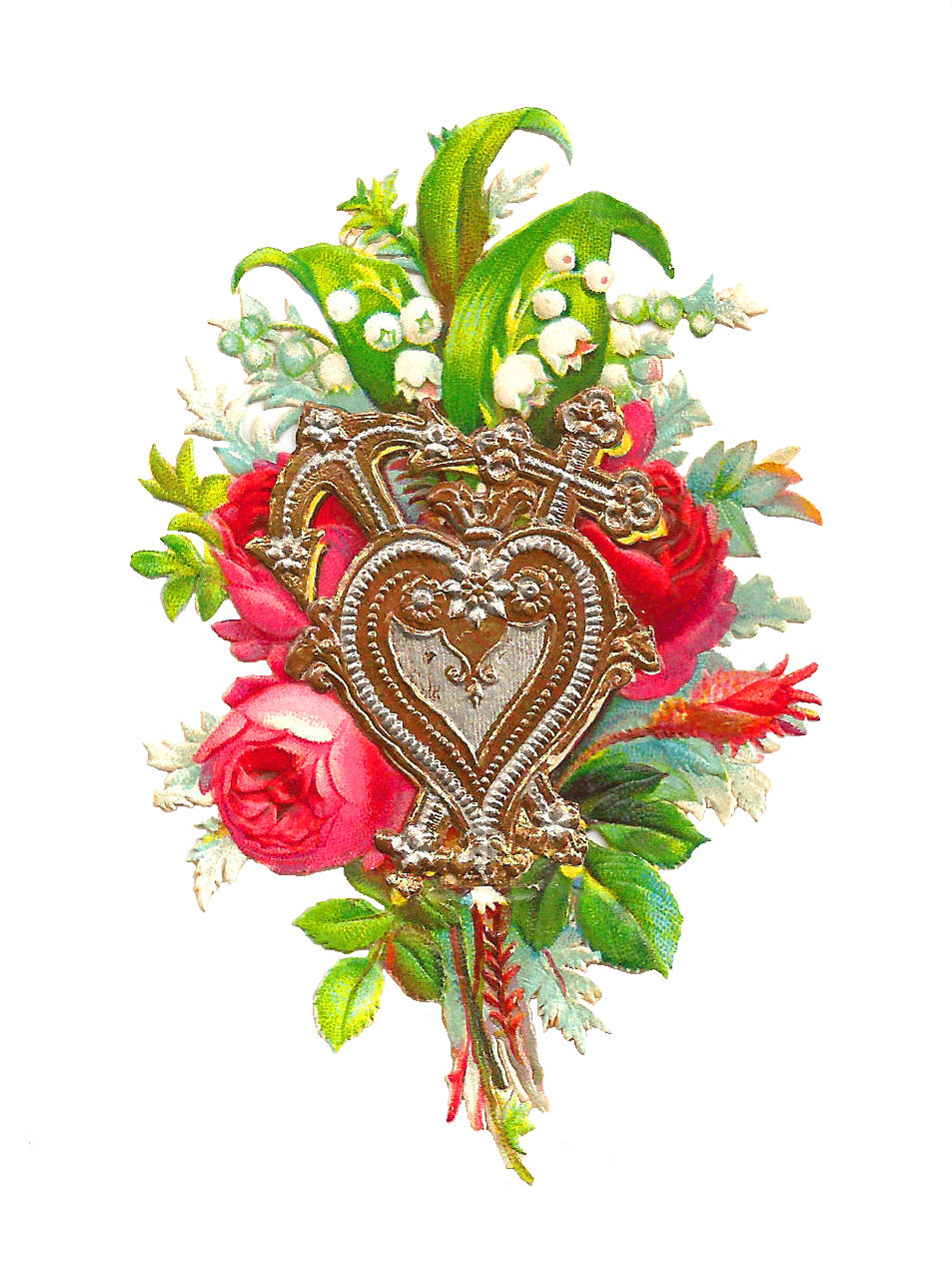 clipart of roses and hearts - photo #46
