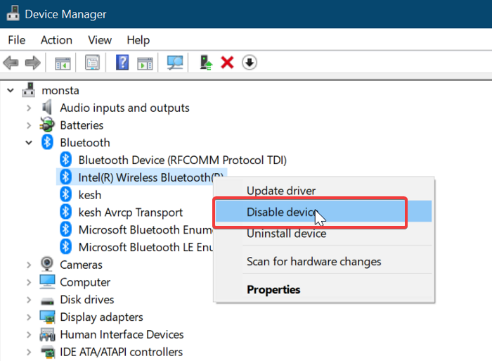 Installa una sostituzione dell'adattatore Bluetooth in Windows 10