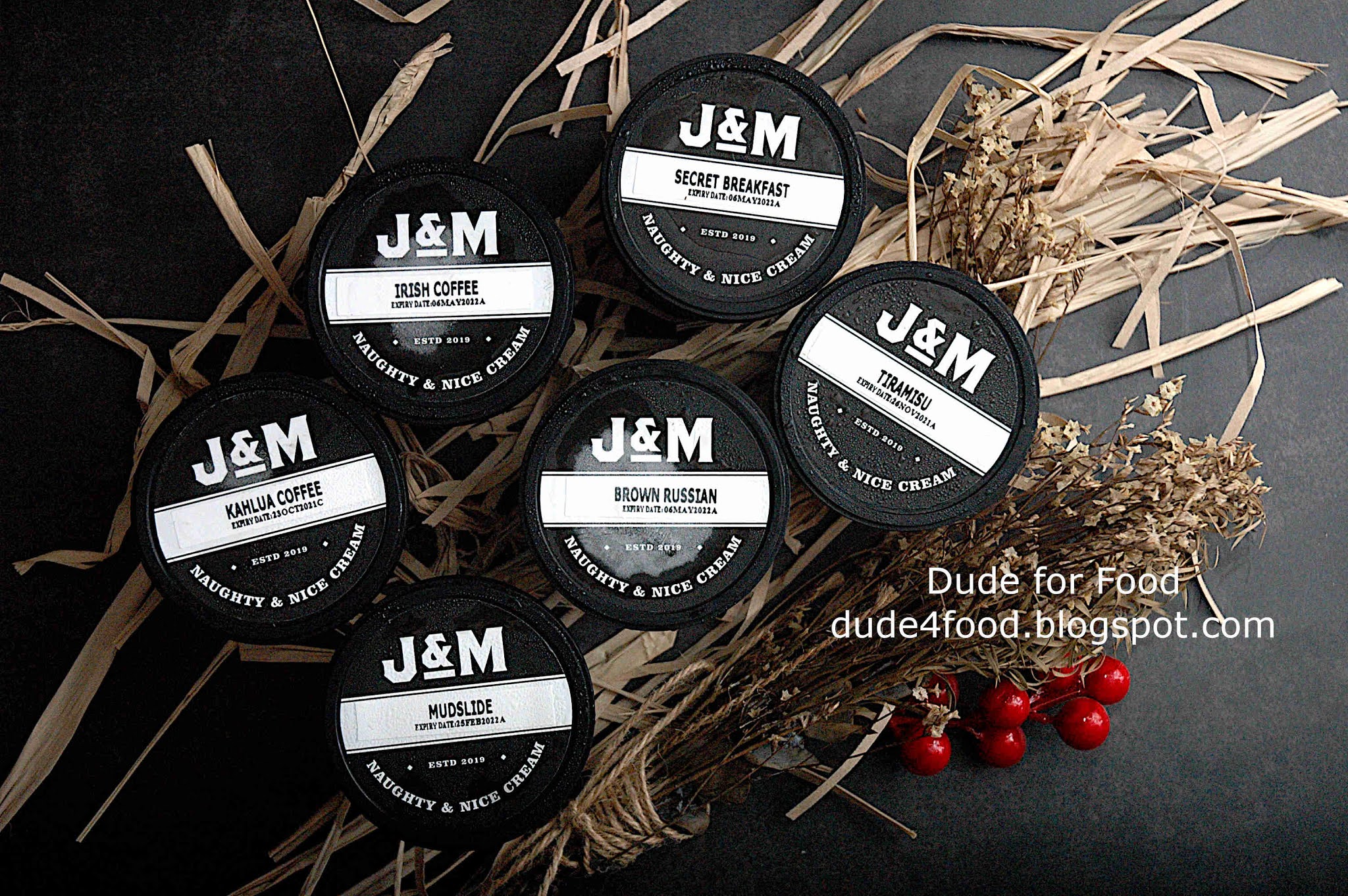 DUDE FOR FOOD Naughty & Nice in Black with J & M Naughty & Nice Cream by Carmen's Best DUDE FOR FOOD Naughty & Nice in Black with J & M Naughty & Nice Cream by Carmen's Best