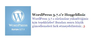 Wordpress 3.7 Türkçe 